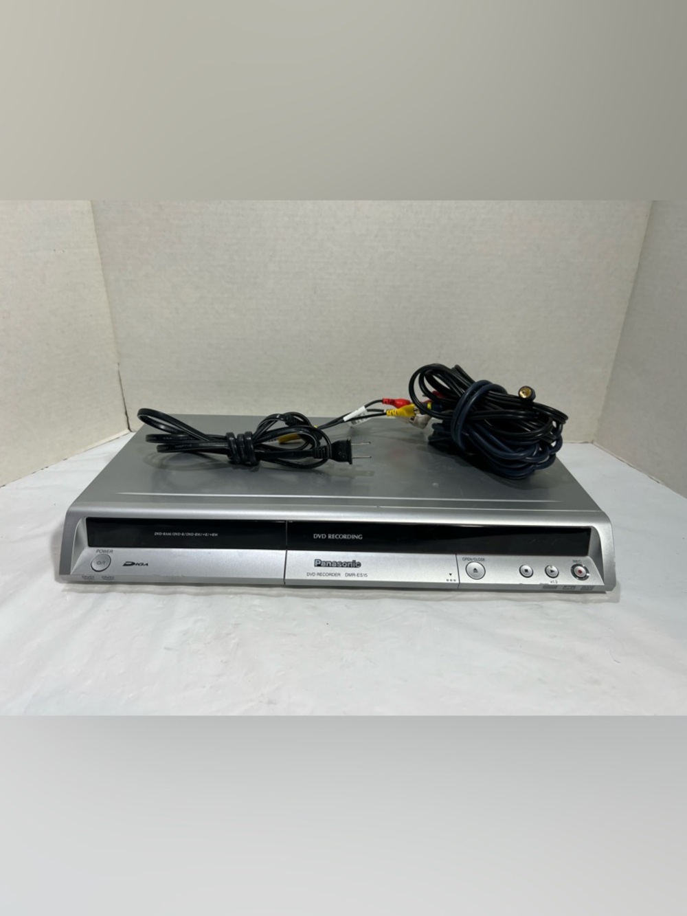 Panasonic DMR-ES15 DVD Recorder Player Silver Multi-Format Tested - no Remote